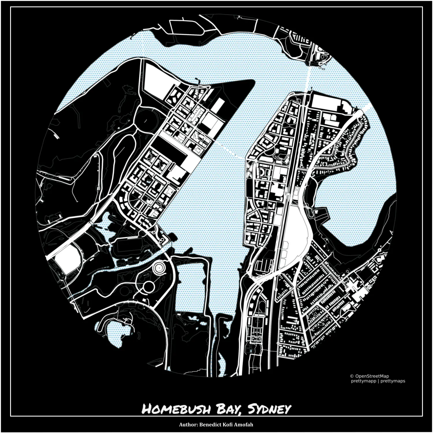 Day 24 Black and White Map